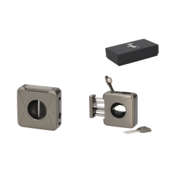 Angelo Πουροκόπτης V-Cut Metal Matte Gunmetal Ring 56 Με Punch 500062